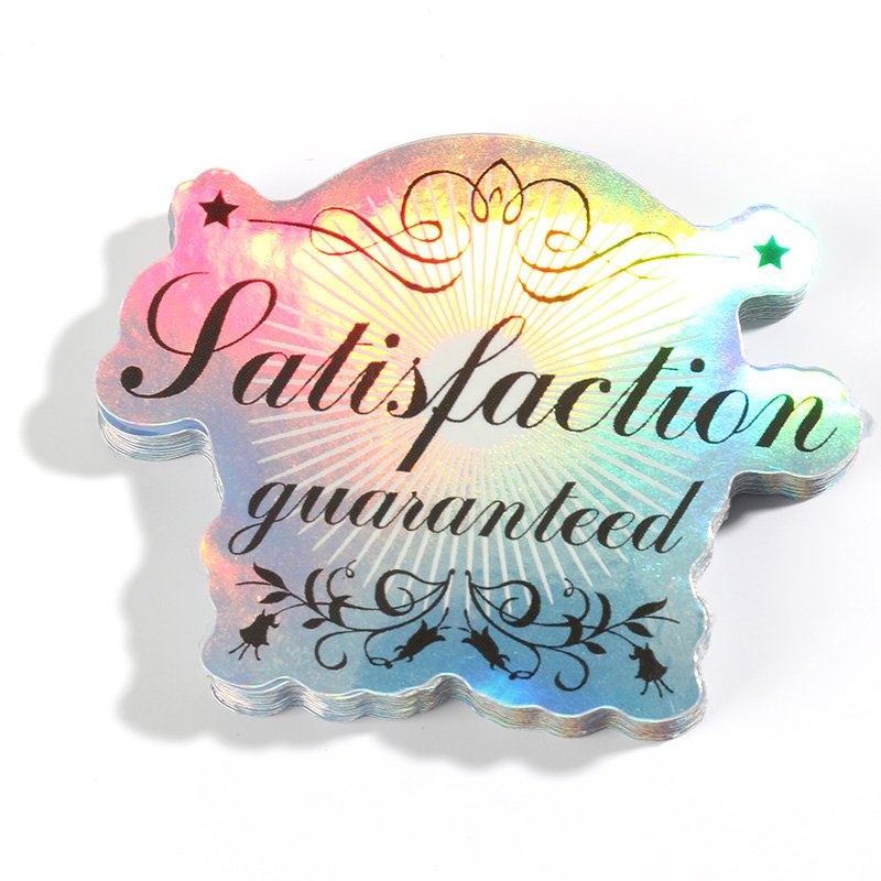 VOGRACE Cartoon Custom Printed Holographic Vinyl Stickers Die Cut As Label