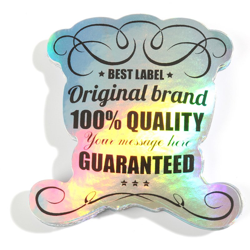 VOGRACE Cartoon Custom Printed Holographic Vinyl Stickers Die Cut As Label