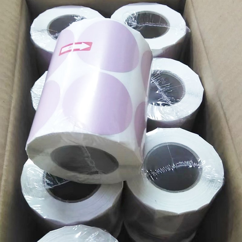 Hot Selling High Quality thermal label holder Custom direct thermal labels 2.25 x 1.25 Sticker thermal color label printer