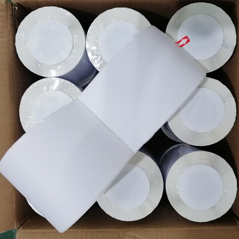 Hot Selling High Quality thermal label holder Custom direct thermal labels 2.25 x 1.25 Sticker thermal color label printer
