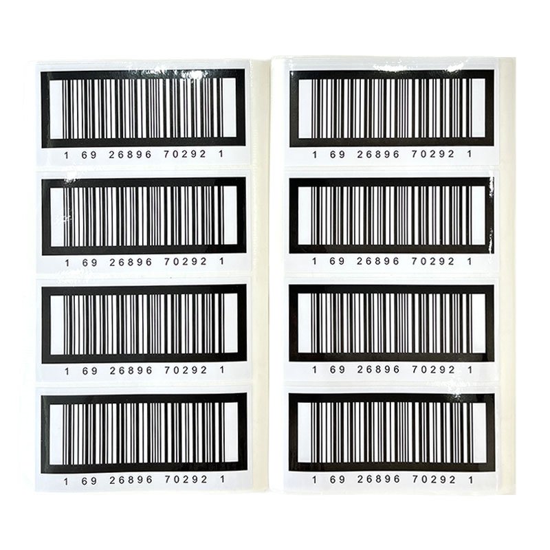 Custom Factory Price Coated Paper Glossy Adhesive Custom Printing Price Barcode Label Sticker Sheet With Serial Number