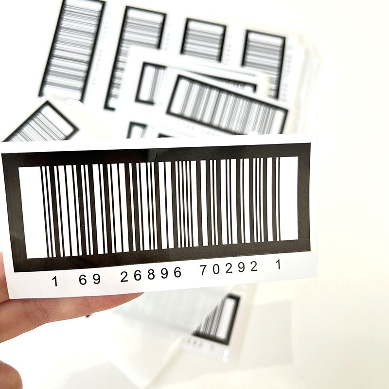 Custom Factory Price Coated Paper Glossy Adhesive Custom Printing Price Barcode Label Sticker Sheet With Serial Number
