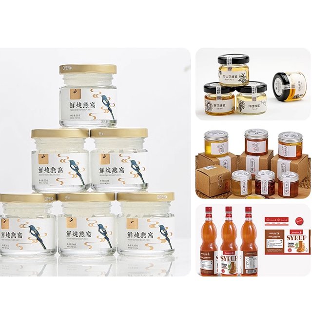 Adhesive sticker gold-plated QR code label customized reel transparent PVC label trademark printing waterproof logo