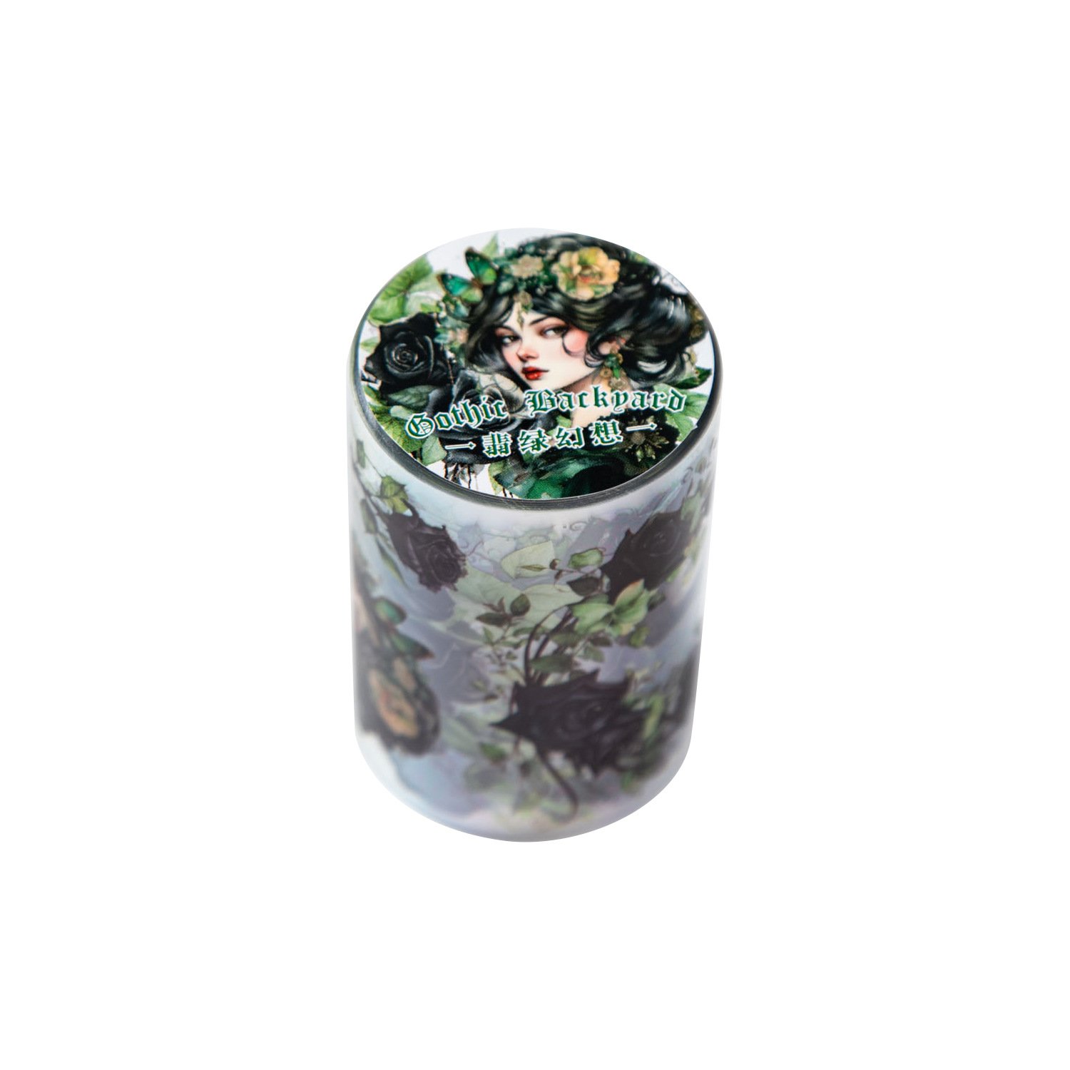 2M/Roll Tape Gothic Garden Series Gothic Flower Collage DIY Decorative Stickers