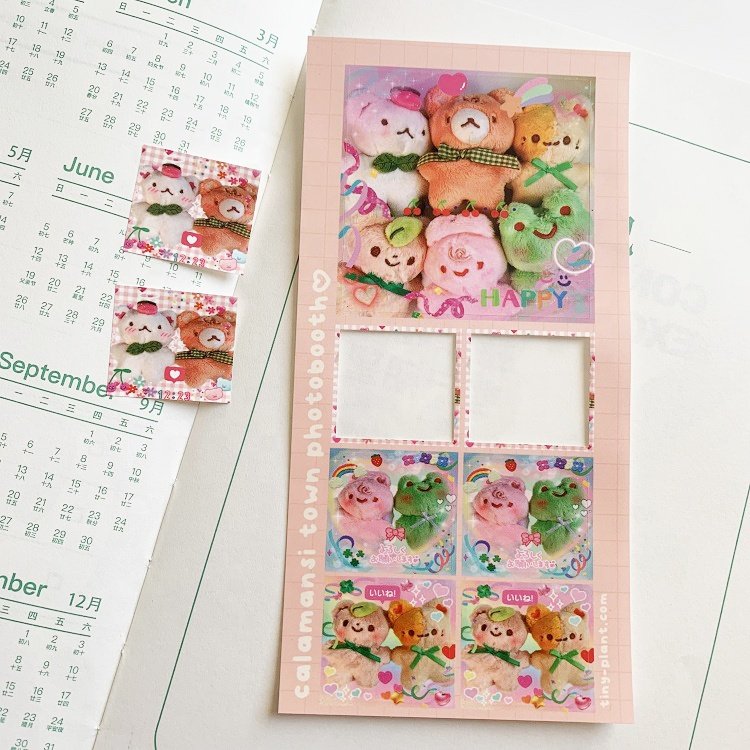 Custom Waterproof Matte Clear PVC Vinyl Cartoon Bunny Kiss Cut Planner Sticker Sheets With Clear Backing