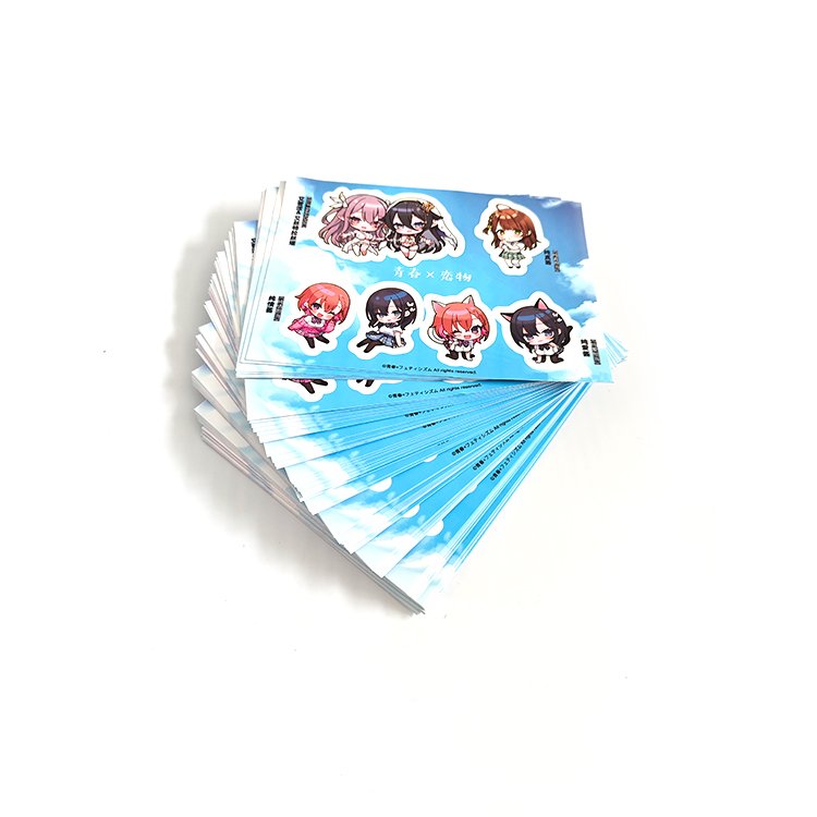 Free Samples Cartoon Anime Custom Stickers Printing Die Cut Waterproof Sticker For Children
