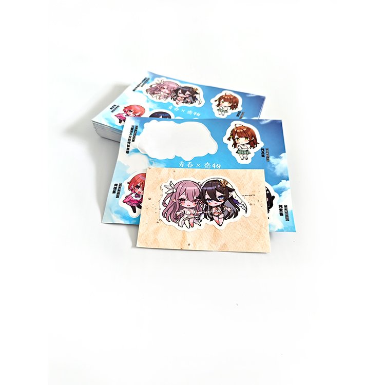Free Samples Cartoon Anime Custom Stickers Printing Die Cut Waterproof Sticker For Children