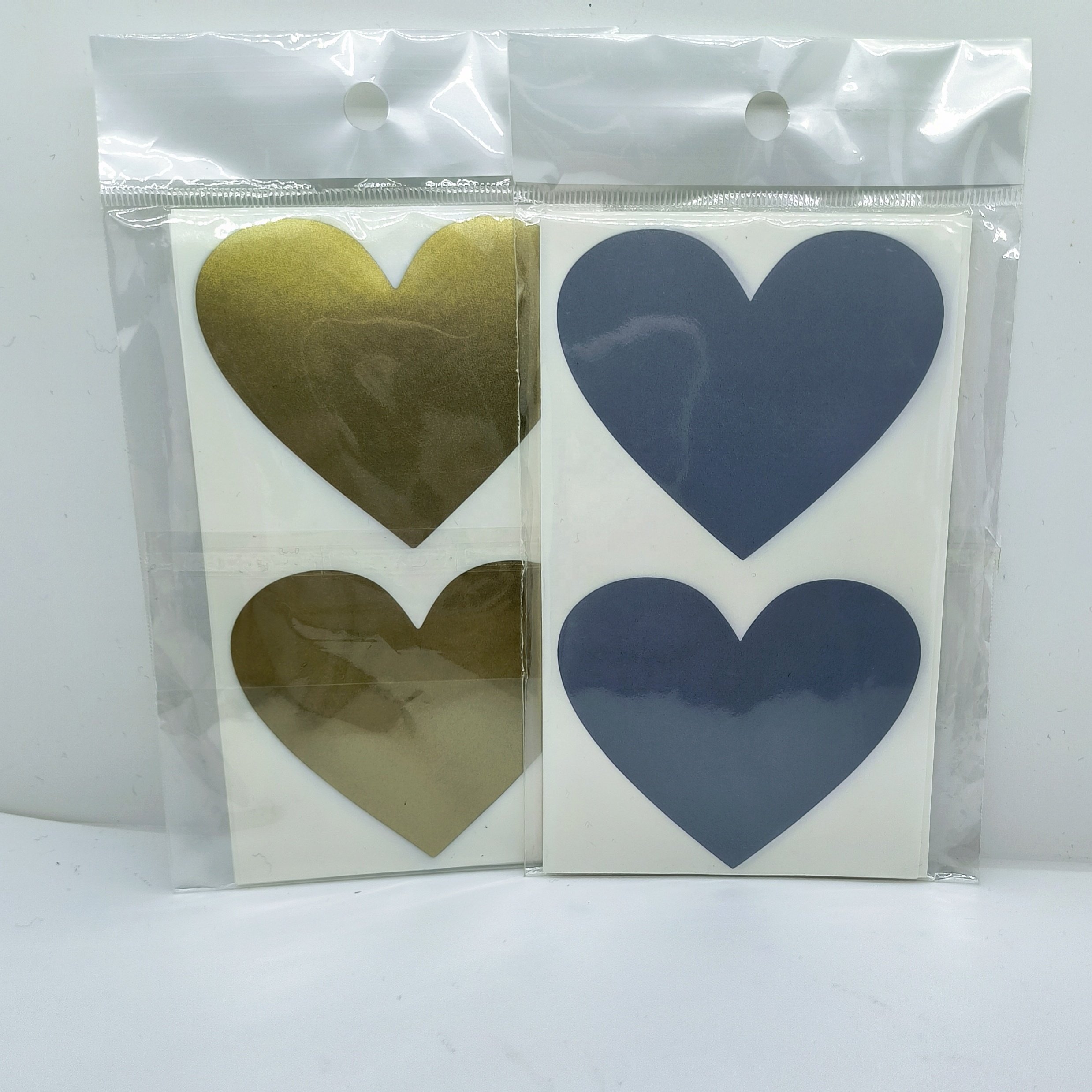 50 pcs/pack 60*70 mm Love Heart Shape Scratch off Stickers