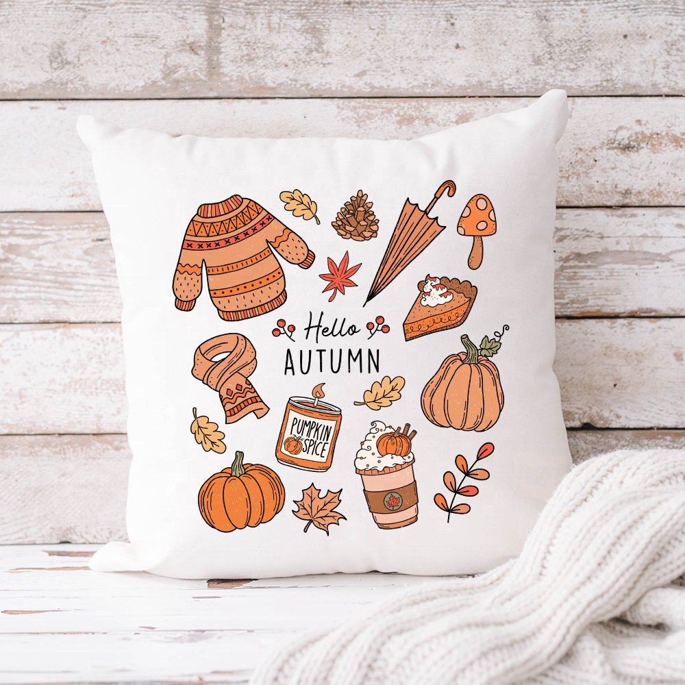 New Retro Fall Cozy Season Hello Autumn Spice Decals Happy Fall Yall DTF Transfer Stickers Ready To Press For Bags Hoodies