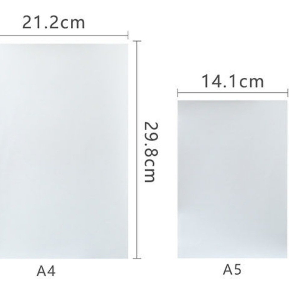 100 pcs Pack Customizable Reusable Double Sided A5 Blank Sticker Book Thick Double Sided Release Paper Sheets for Stickers
