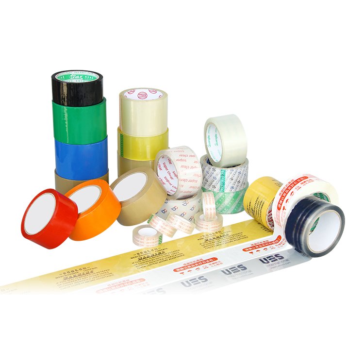 Custom Bopp Heavy Duty Clear Logo Printed Packaging Tape Waterproof Acrylic Free Waterproof Stickers Carton Sealing Packing Tape