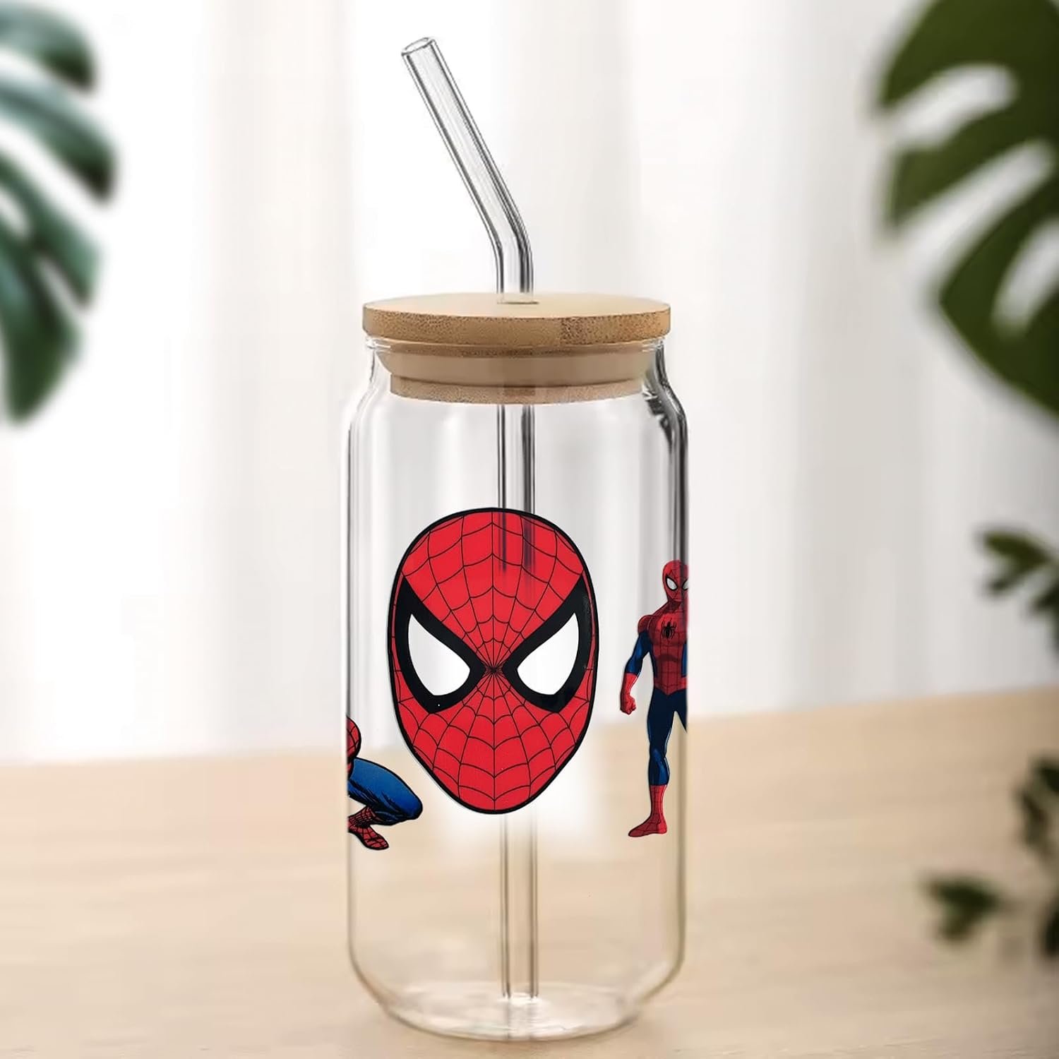 The Avengers UV DTF Cup Wrap for 16oz Glass Cup Superhero Theme Cup Decals Cute Spiderman Iron-Man Transfer Sticker for Tumbler