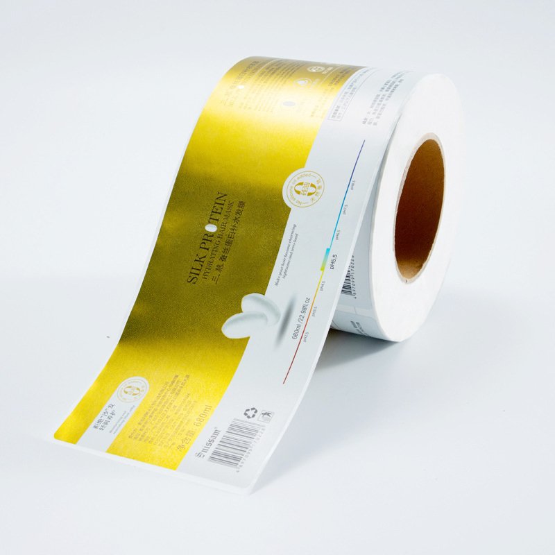 UV Printed Custom Glossy BOPP Vinyl Sticker Cosmetic Brands Business Logo Label Design Skincare Products Perfume Adhesion
