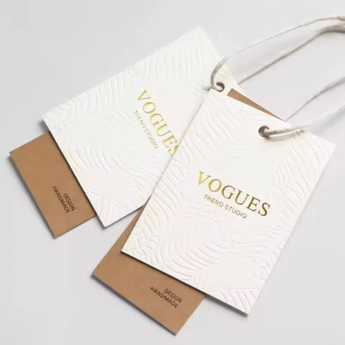 Luxury Cardboard Custom Printing Clothing Paper Swing Hang Tags With Cord/string,Brand Logo Card Hang Tag