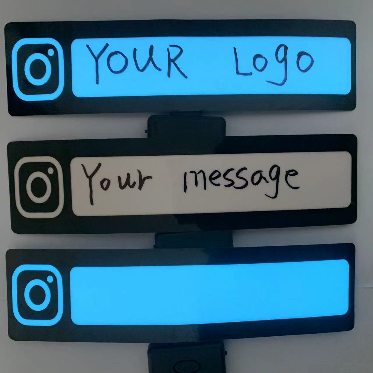 Factory Custom New JDM Animated LED Panel Stickers Flashing Car Decals with Light up Window Sticker for Automotive Use