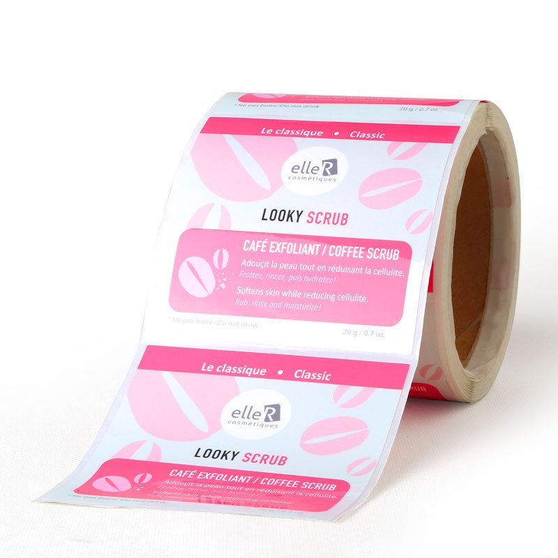 Wholesale Vinyl sticker printing adhesive labels Custom roll label Sticker factory custom custom logo sticker ink jet label