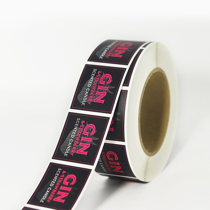 Wholesale Vinyl sticker printing adhesive labels Custom roll label Sticker factory custom custom logo sticker ink jet label