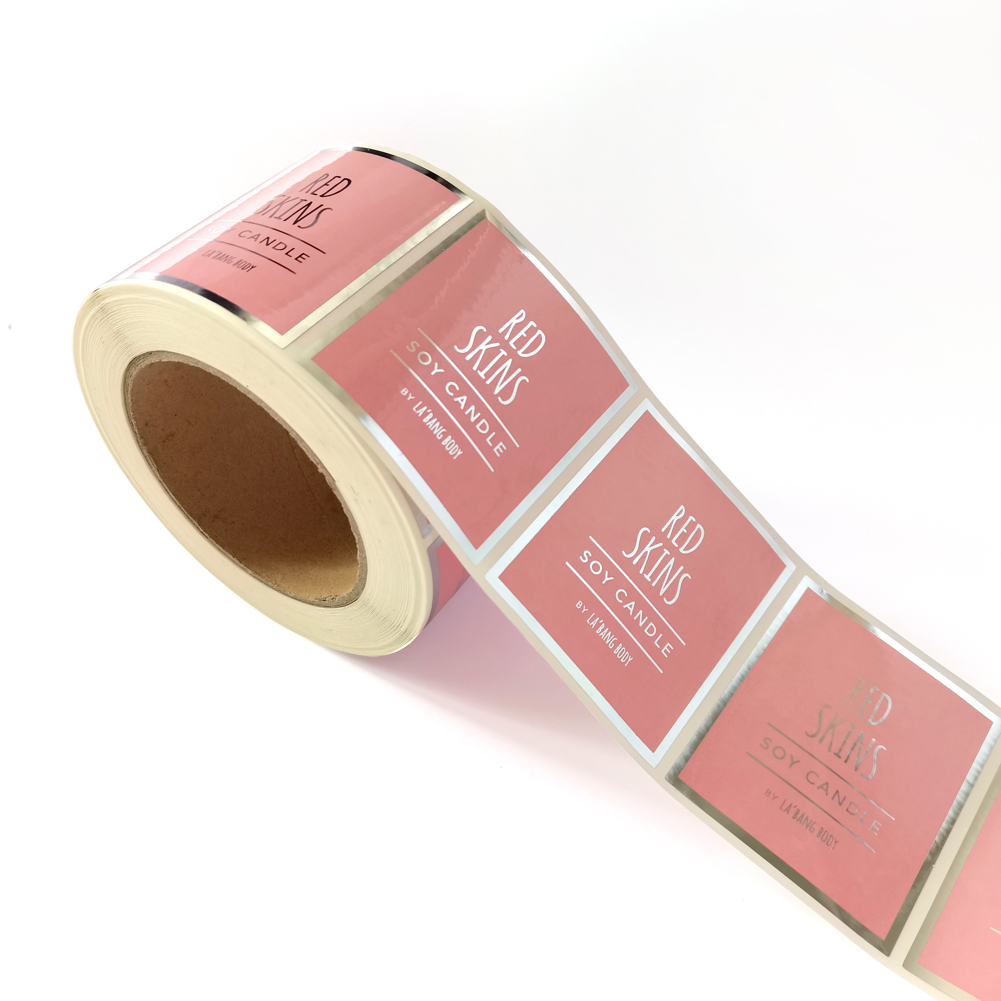 Custom Logo design Printing Adhesive Jar Bottle Label Sticker Rollo