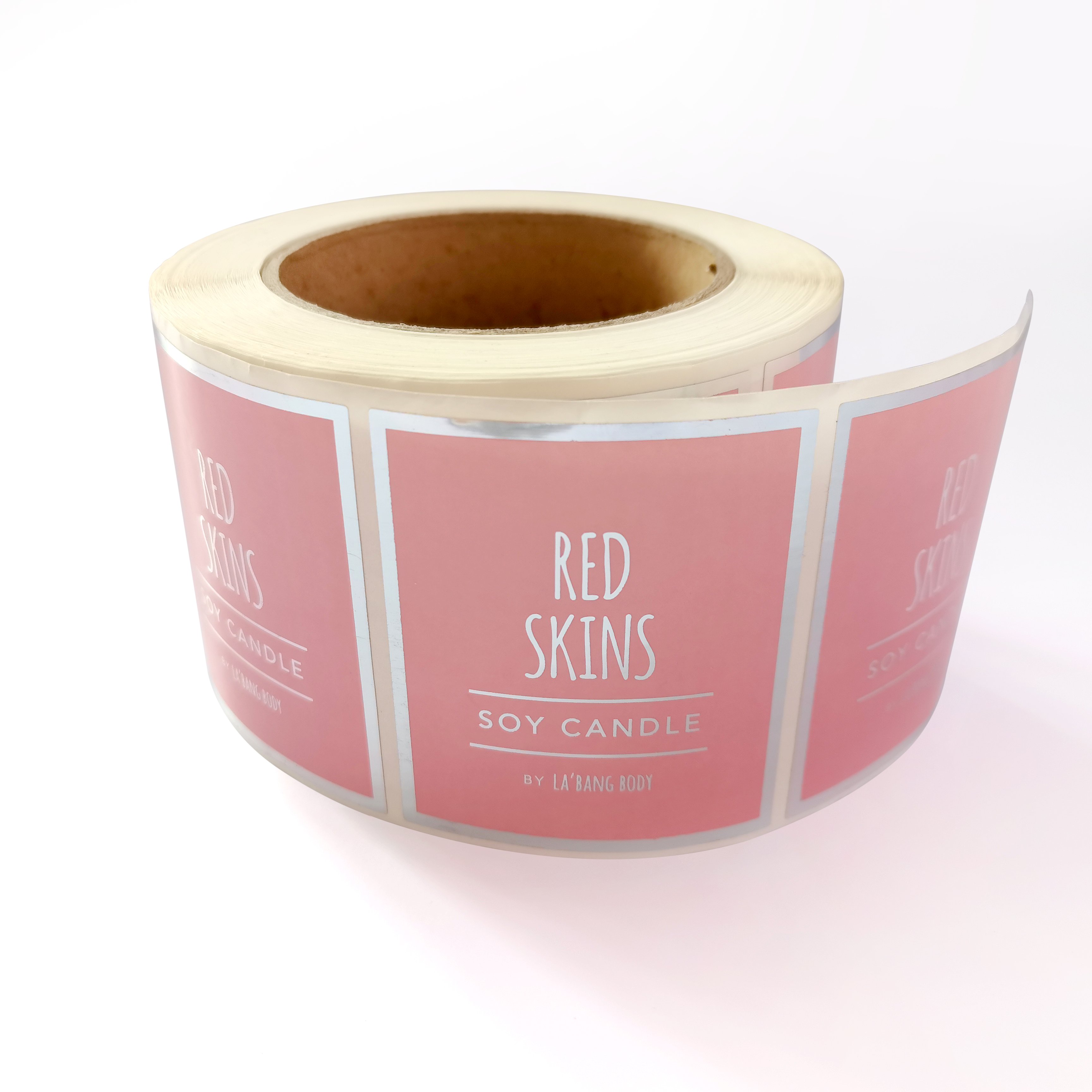 Custom Logo design Printing Adhesive Jar Bottle Label Sticker Rollo