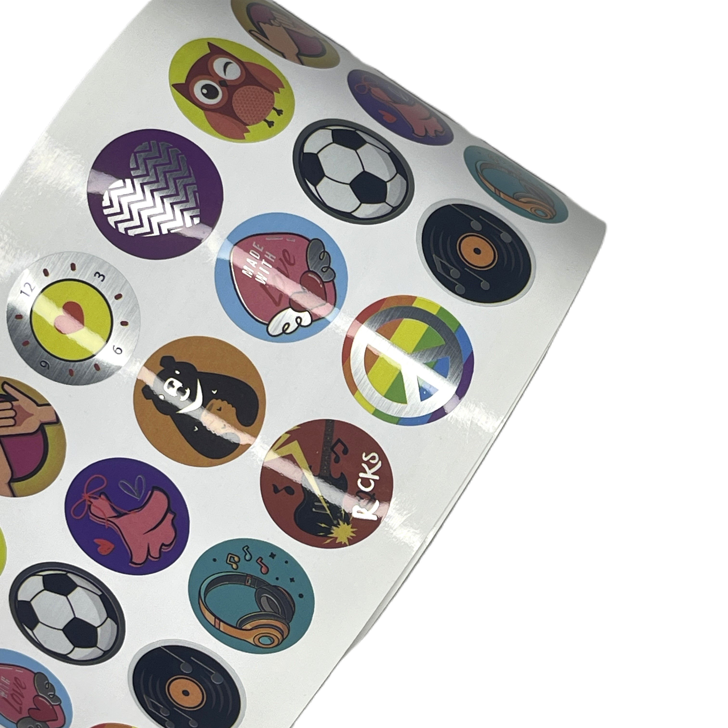 Professional customized mini cartoon stickers with irregular labels