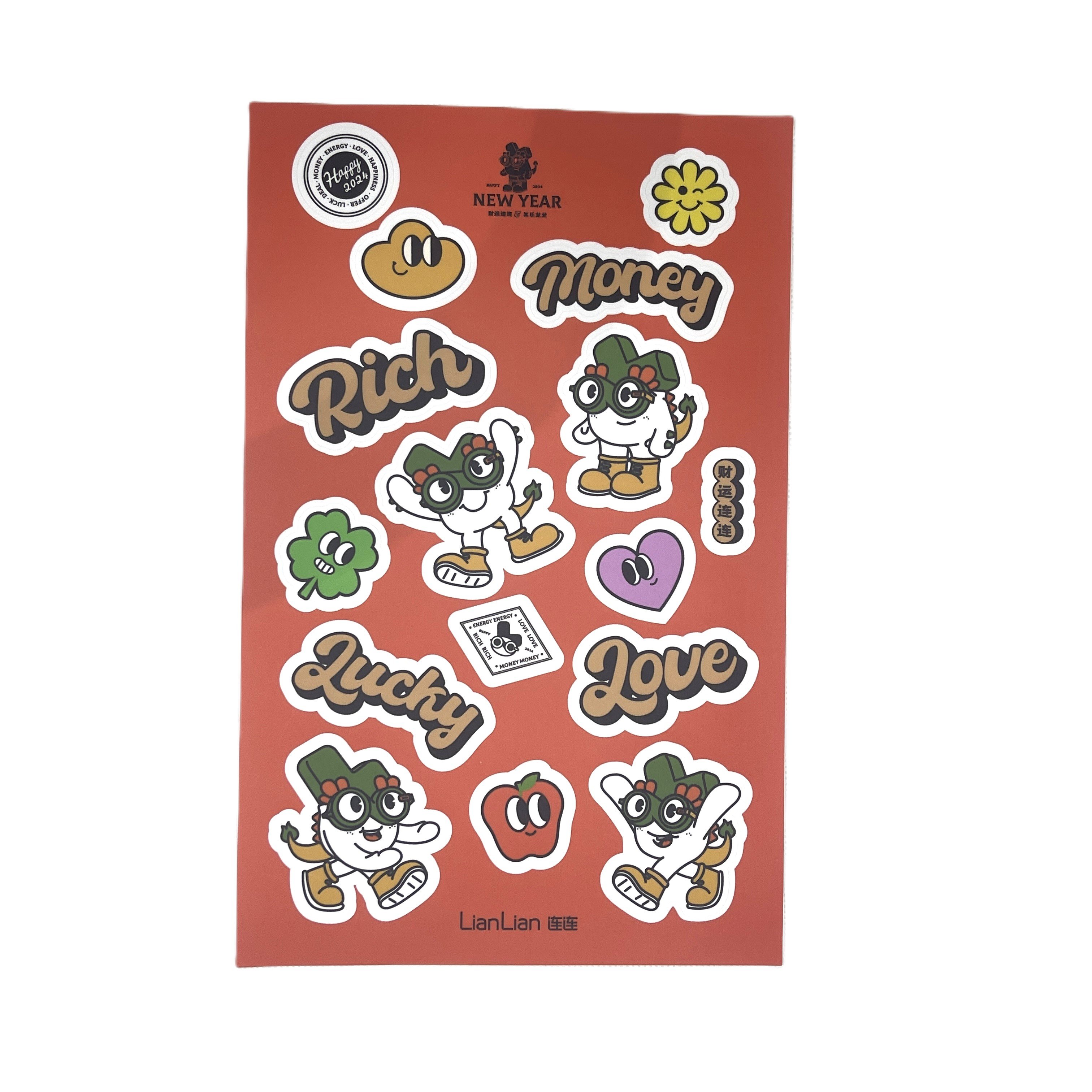 Professional customized mini cartoon stickers with irregular labels