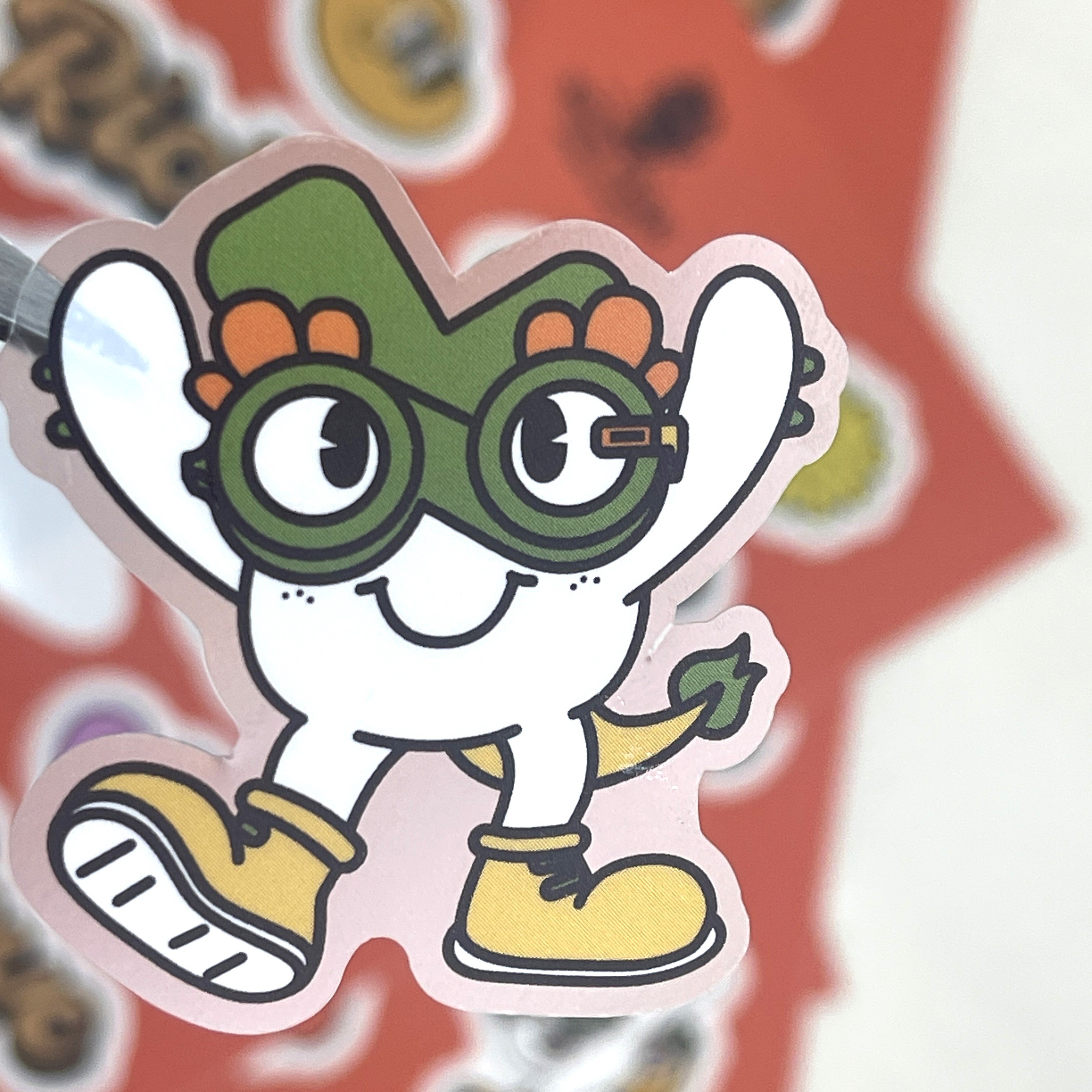 Professional customized mini cartoon stickers with irregular labels