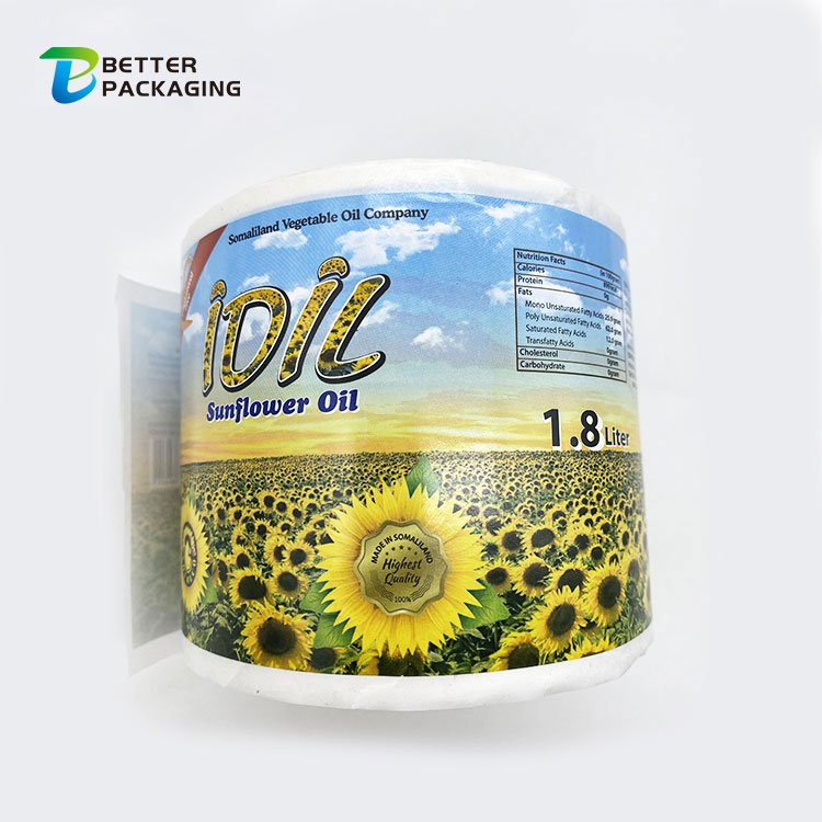 Matte Finished Waterproof Full Color Printing Custom Personalized Logo Label Roll Adhesive Sticker For Shampoo Bottle