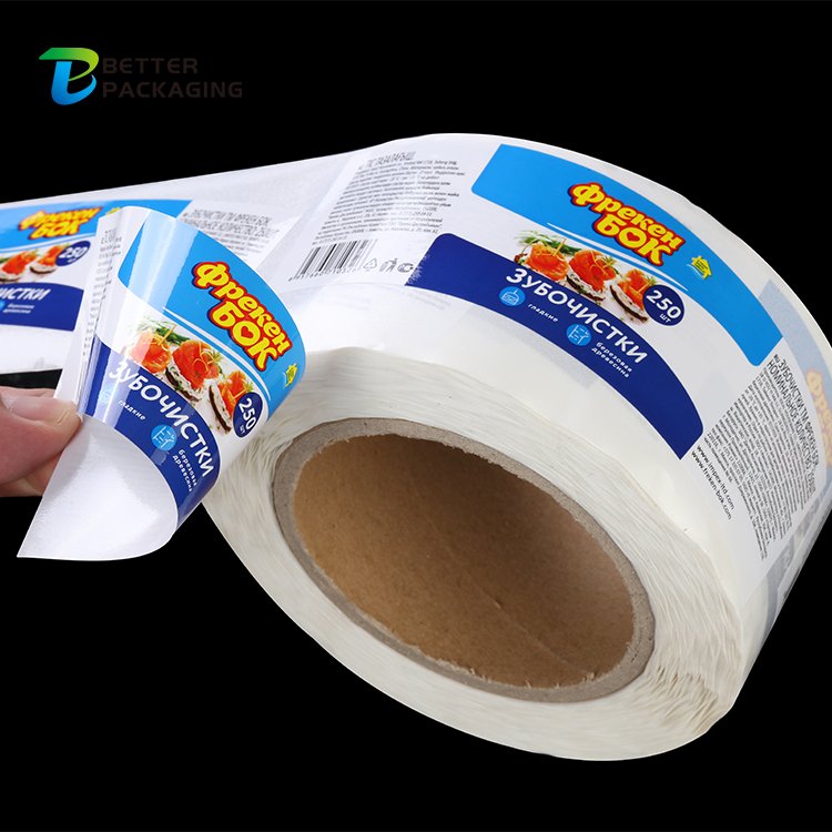 Matte Finished Waterproof Full Color Printing Custom Personalized Logo Label Roll Adhesive Sticker For Shampoo Bottle