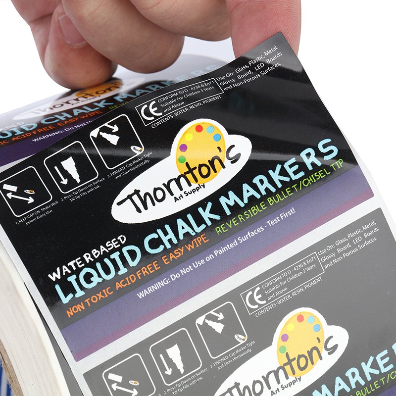 Matte Finished Waterproof Full Color Printing Custom Personalized Logo Label Roll Adhesive Sticker For Shampoo Bottle