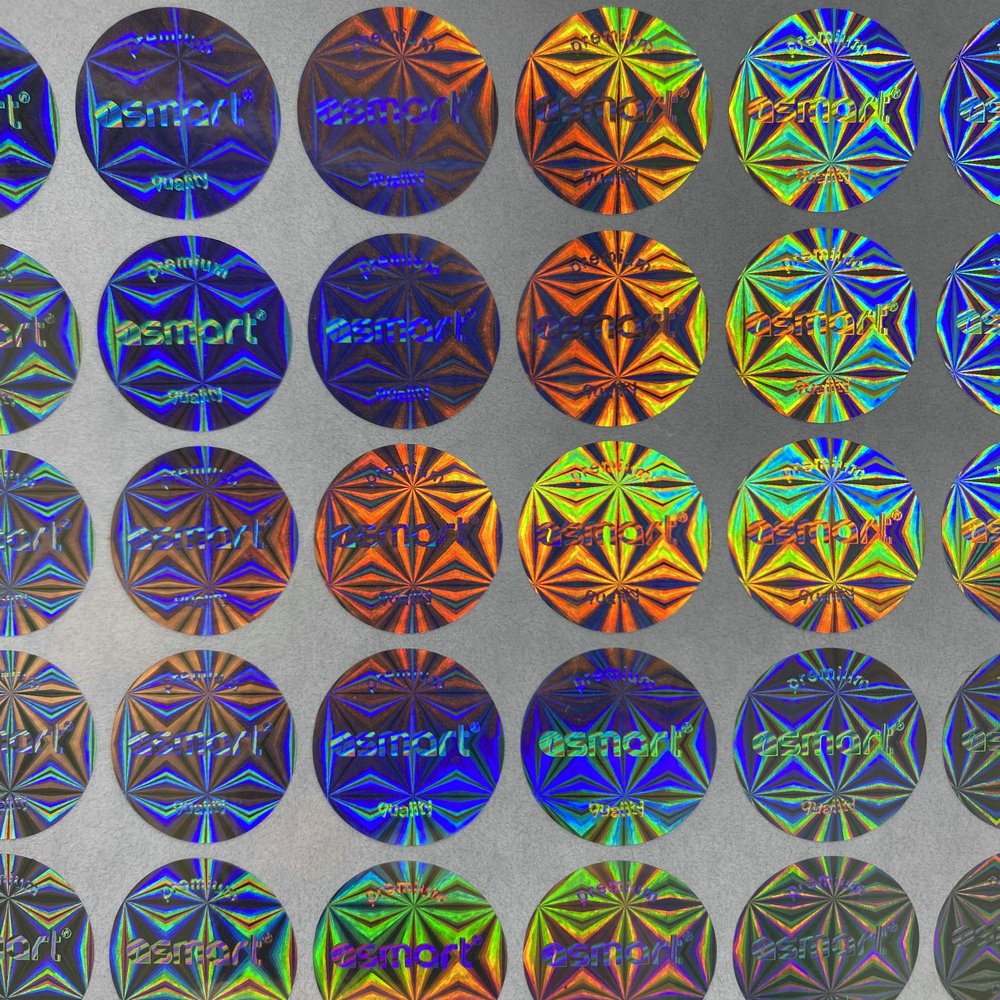 Custom Hologram Sticker Labels Waterproof Security Paper Sticker Holographic label