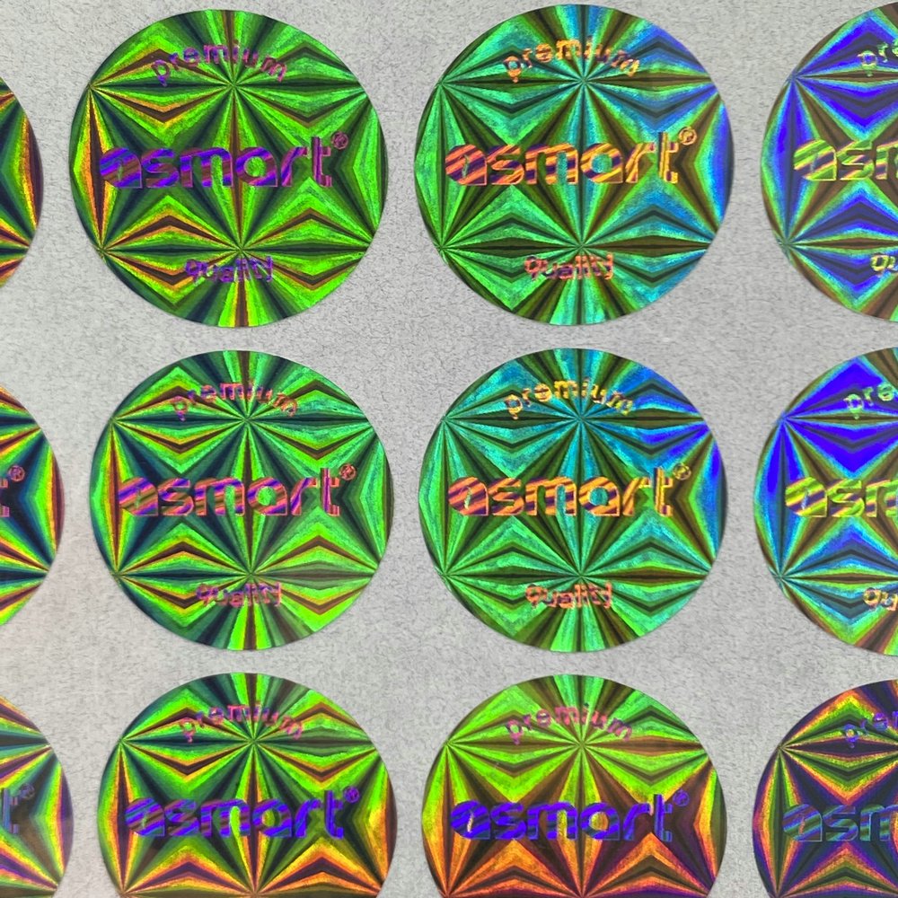 Custom Hologram Sticker Labels Waterproof Security Paper Sticker Holographic label