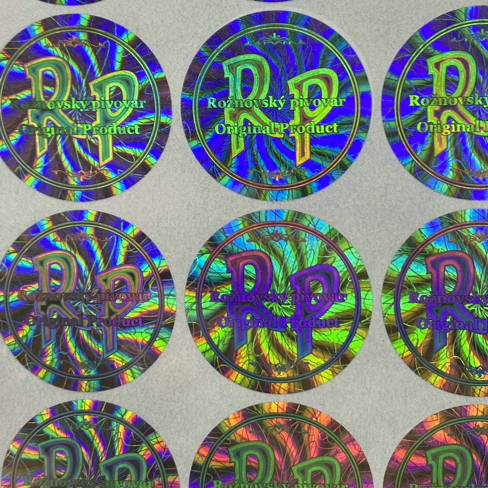 Custom Hologram Sticker Labels Waterproof Security Paper Sticker Holographic label