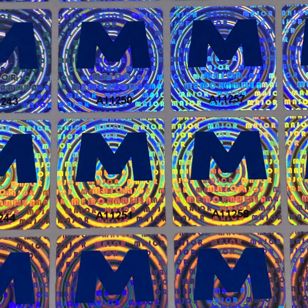 Custom Hologram Sticker Labels Waterproof Security Paper Sticker Holographic label
