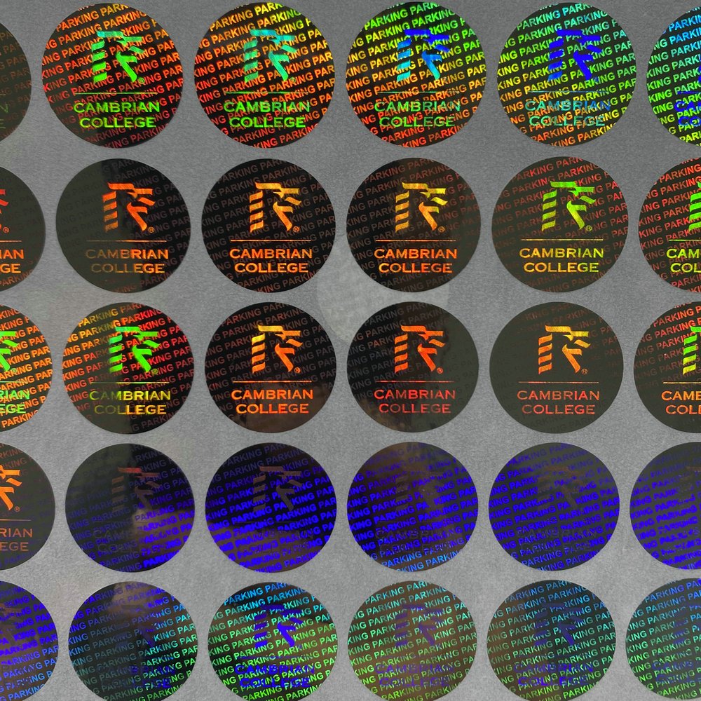 Custom Hologram Sticker Labels Waterproof Security Paper Sticker Holographic label