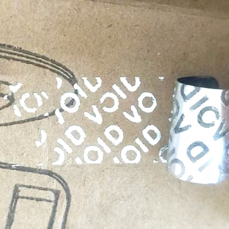 PX52 Customized holographic hologram sticker roll/warranty void if removed sticker/void security sticker seal void sticker paper