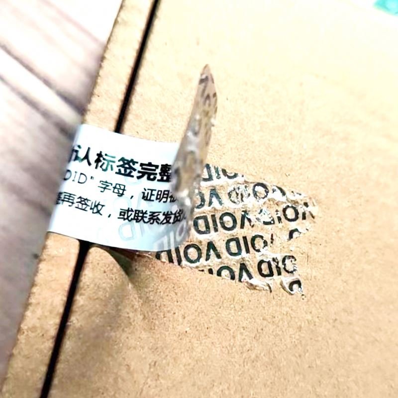 PX52 Customized holographic hologram sticker roll/warranty void if removed sticker/void security sticker seal void sticker paper