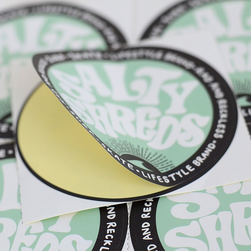 customized plastic waterproof synthetic paper adhesive labels manufacturers printing logo round circle vinyl die cut stickers