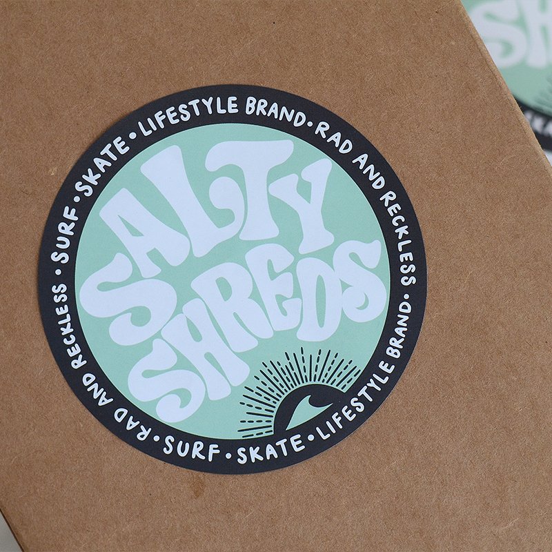 customized plastic waterproof synthetic paper adhesive labels manufacturers printing logo round circle vinyl die cut stickers