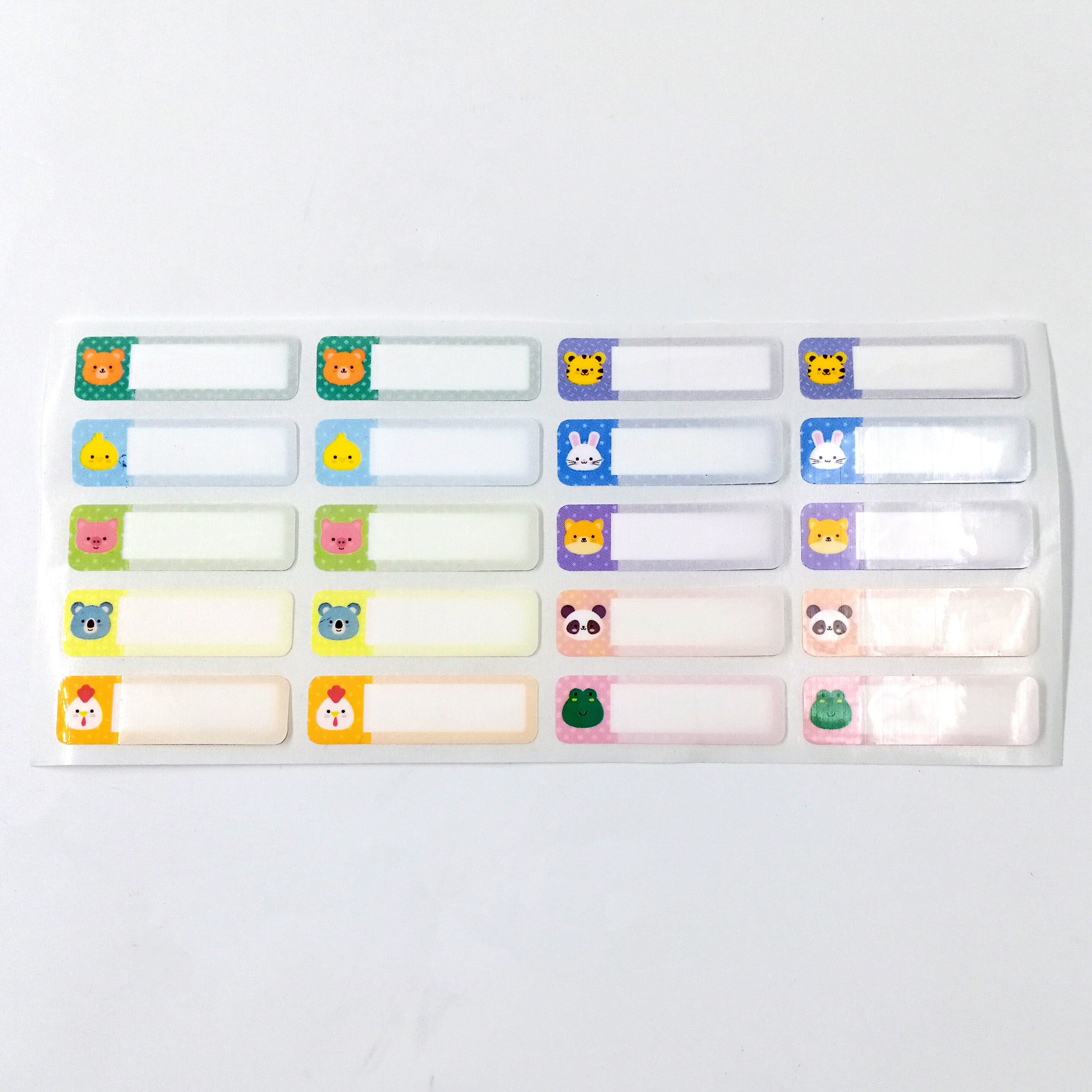 Custom Adhesive Label Print Service Personalized Cartoon Name Sticker Label