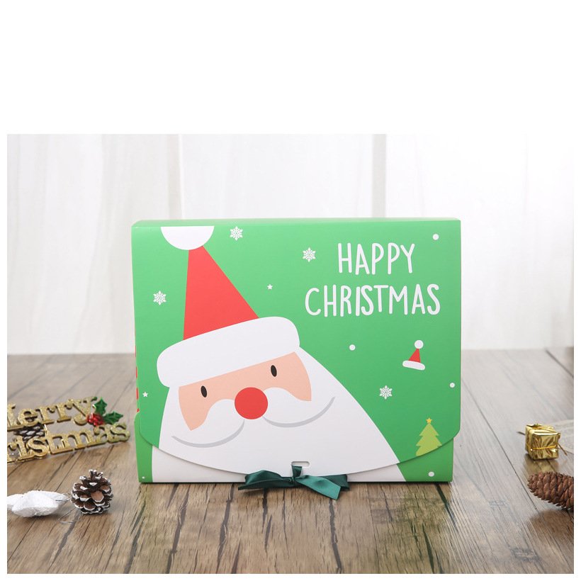 Wholesale Custom Paper Box Packaging Ribbon Bow Christmas Ribbon Christmas Advent Calendar Gift Box Packaging