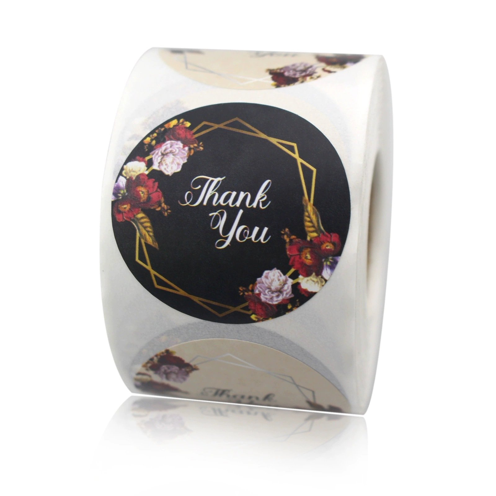 Waterproof Logo Sticker Custom Printed Hot Stamping Bright Face Color PVC Vinyl Glossy Surface Finish Candle Craft Use Carton