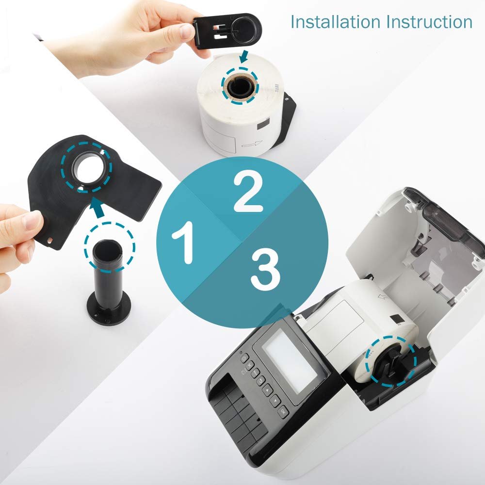Brother DK2205 Blank Roll Labels Barcodes Thermal Label Printer