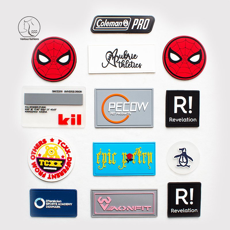 YunShang 3D Stereo Heat Transfer Printing High Density Logo OEM Custom Clothing Label Heat Press On Clothes 3D Silicone Heat Tr