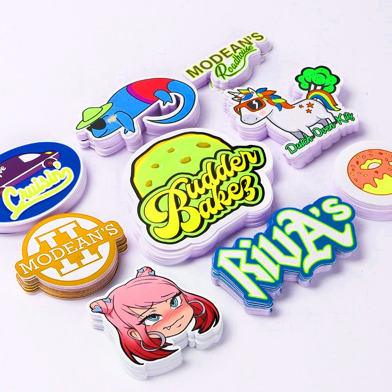 Custom print printing pack stickers waterproof vinyl stickers die cut vinyl printed sticker for laptop
