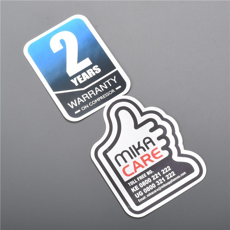 Decorative Oem 3MSelf Adhesive Colorful Sticker Custom Print Logo, PVC Sticker Printing Label
