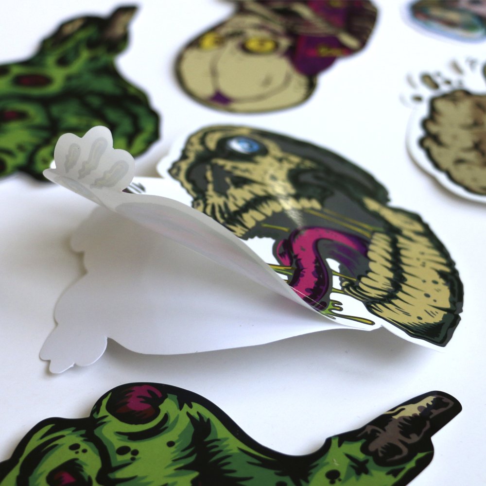 Custom Printed Waterproof Die Cut Logo Adhesive Vinyl PVC Sticker, Custom Adhesive Sticker Printing, Custom Sticker