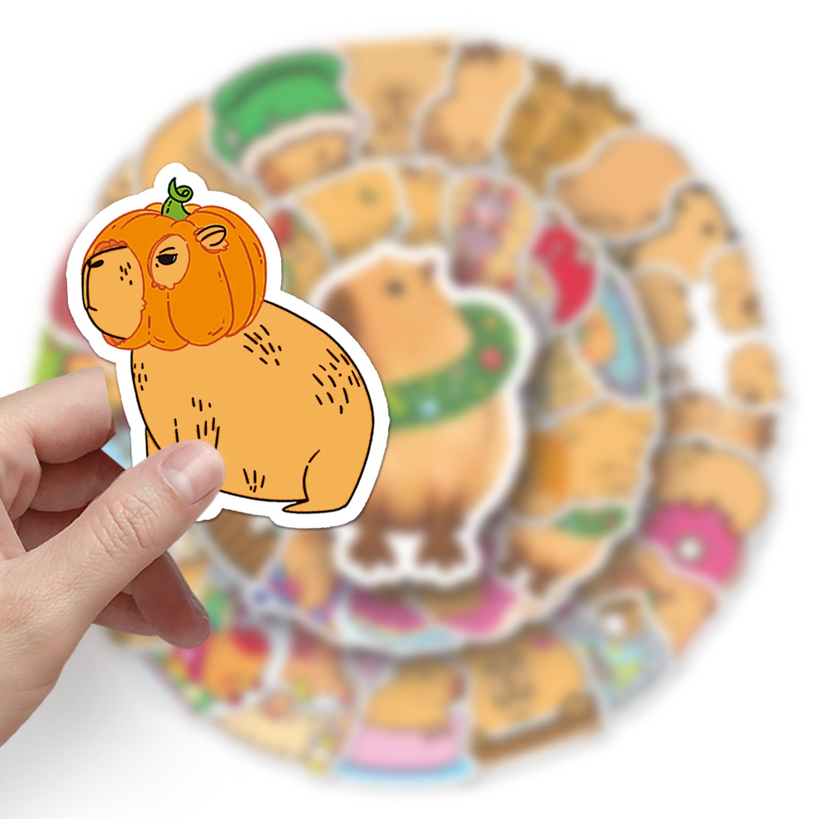 50pcs Cartoon Capybara Sticker Decals Decoration DIY Phone Notebook Suitcase Laptop Fridge Kids Sticker