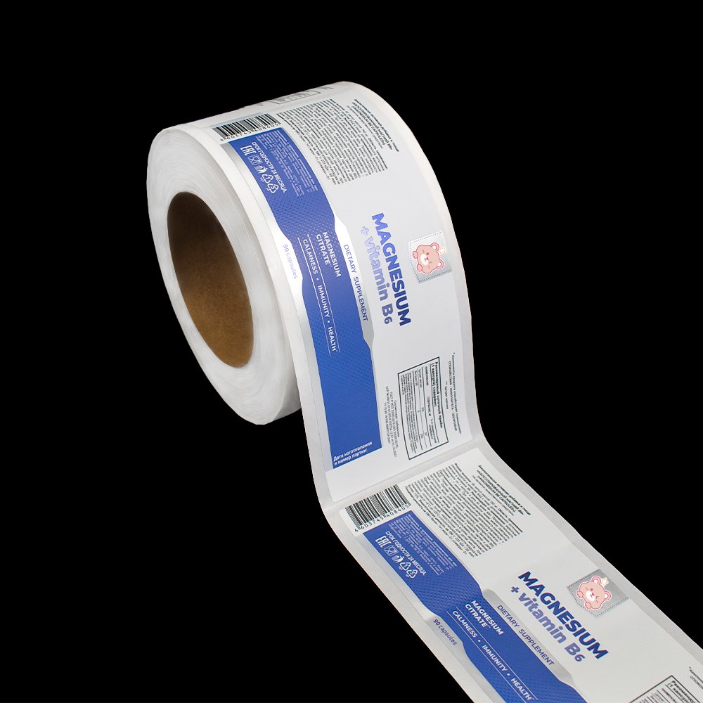 Personalized custom square bopp self adhesive waterproof sticker label printing logo for medicine bottle