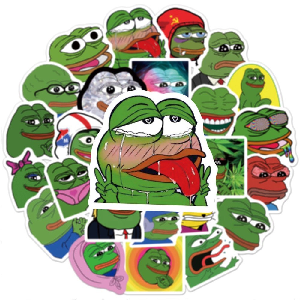 50pcs Vsco Frog Stickers girl for Kids Laptop Skateboard Motorcycle Children Toys Cool Sticker Pegatinas Skateboard