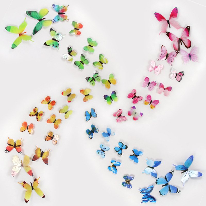 Glow Butterfly Wall Decor Sticker 12pcs 3d Butterfly Wall Stickers Decorations